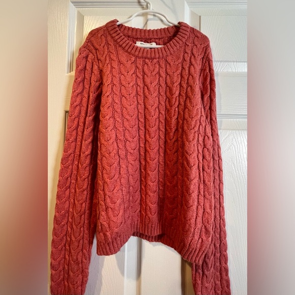 American Eagle Outfitters Cable Knit Sweater - Orange - NWT - Picture 3 of 12